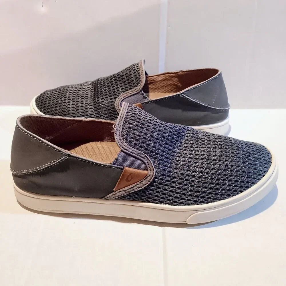 Olukai Slip On Pehuea Sneakers-Size 7.5W-Drop In Heel-Breathable Mesh Upper